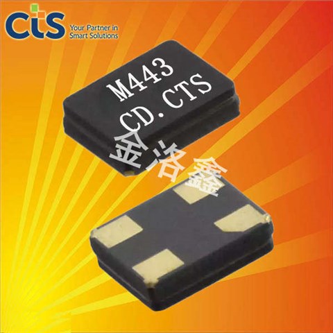 CTS晶振,陶瓷面貼片晶體,443晶振 CTS晶振,陶瓷面貼片晶體,443晶振
