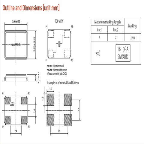 希華晶振,貼片晶振,SX-5032晶振,臺(tái)灣進(jìn)口晶振