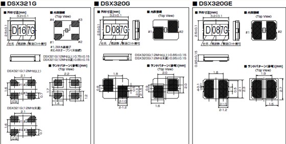 DSX320G DSX321G DSX320GE 3225 DSX320G DSX321G DSX320GE 3225