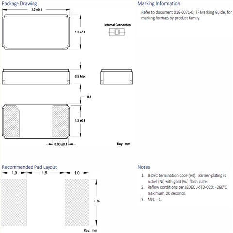 TF322T32K7680R,3215工業(yè)應(yīng)用晶振,CTS西迪斯無(wú)源晶振