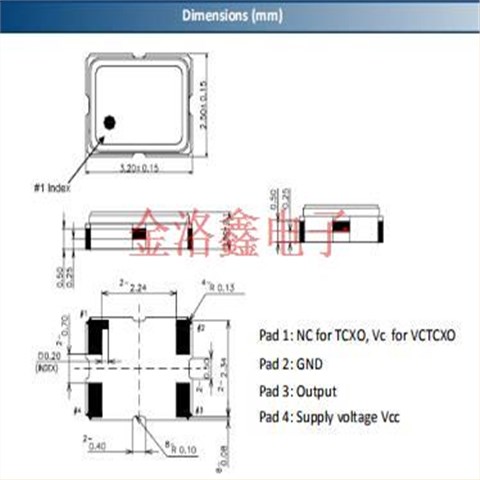 TX30S3A壓控溫補晶振,艾西迪有源振蕩器,TX30S3A1200WBIBXZL-PF[12MHz]晶振