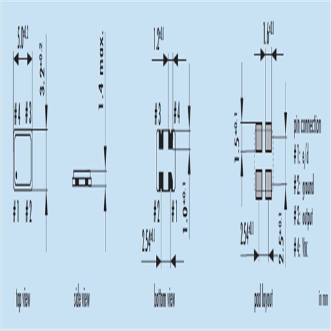 O-14.74560-JO53-B-3.3-2-T1-LF,jauch有源晶振,低相位抖動(dòng)晶振