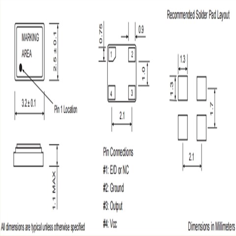 Fortiming晶振,XO32-27M120-B25D3,3225晶振,6G光纖通道晶振