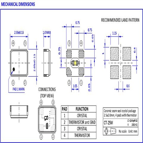 NKG香港晶體,CT25M13.4456F10V1T-100航天飛機(jī)晶振,CT25M貼片晶振