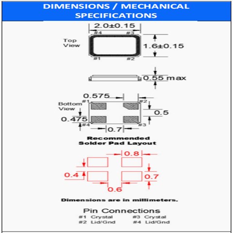 美國(guó)FOX超小型晶振,FC1BS四腳2016晶振,FC1BSCCEM16.0-T3低抖動(dòng)晶振