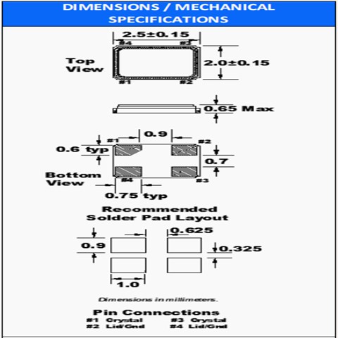 FC2BA無源晶振,FOX低損耗晶振,FC2BAEBEI12.0-T1無人機晶振