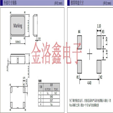 TG5032CMN50.000000MHZCAGNNA,3.3V壓電晶振,射頻發(fā)射模塊晶振
