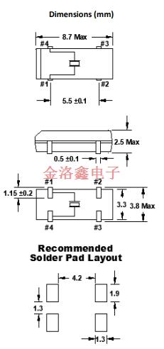 FKFSREIHM0.032768-T3,FOX?？怂咕д?FSRLF諧振器,8038晶振